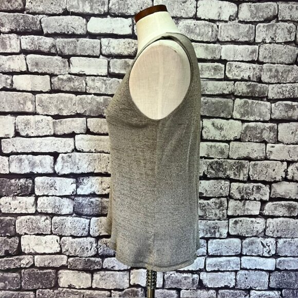 Jones New York Taupe Tank & Matching Cardigan Sweater Size L - Picture 11 of 12